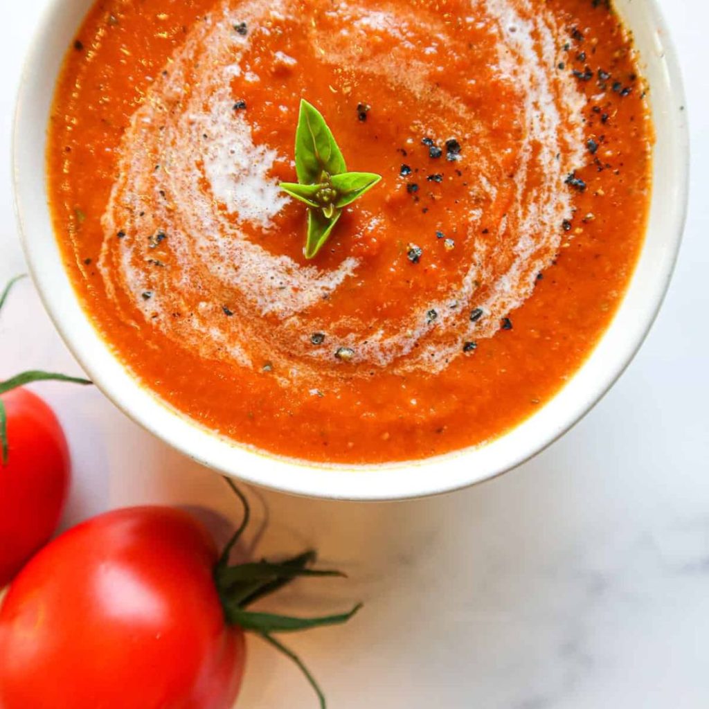 Receta Saludable | Sopa de Tomate y Stroganoff sin carne