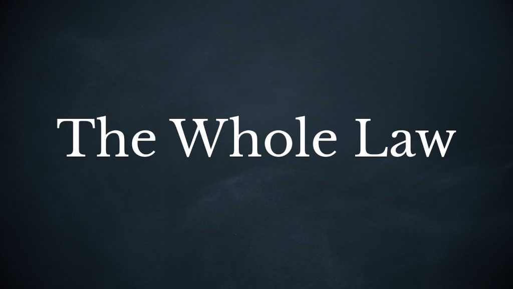 “The Whole Law” – Pastor Sven Frantzen