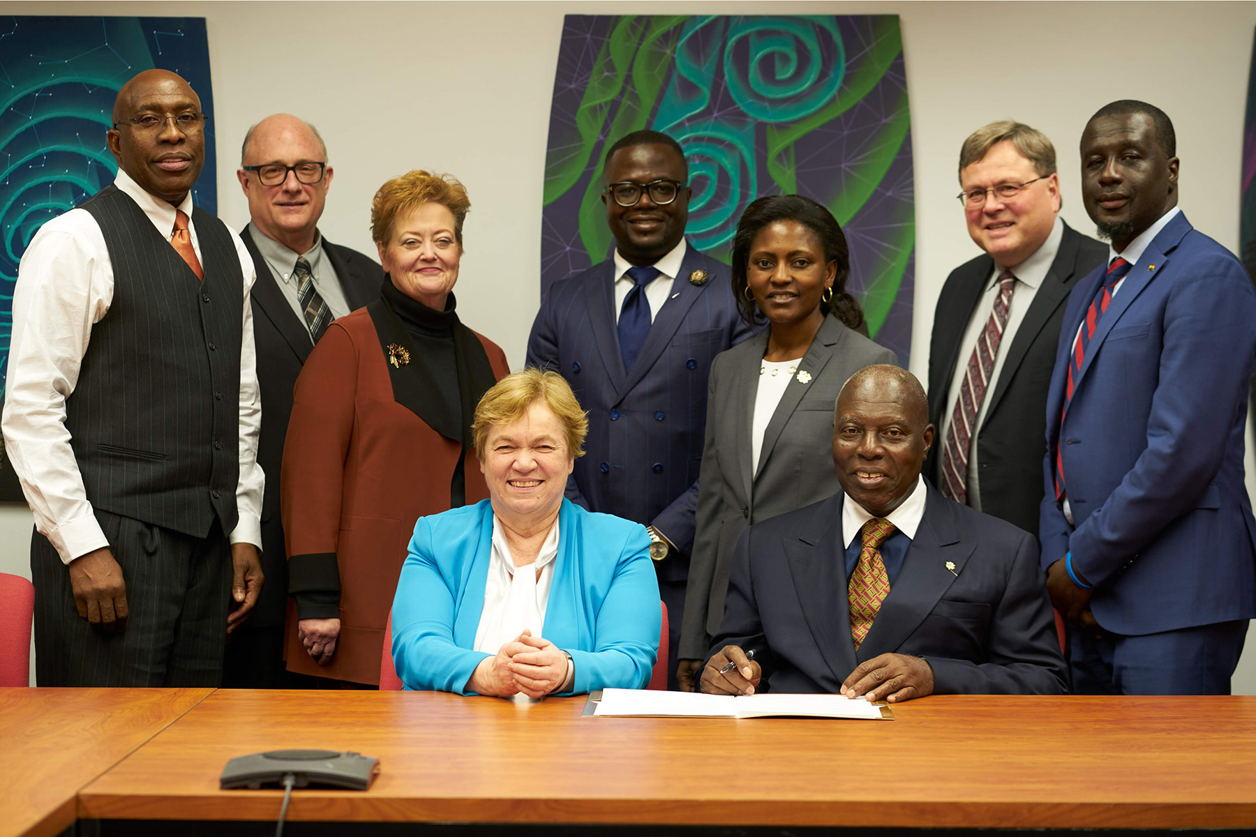 Andrews University signs agreement with Ghana Ambassador