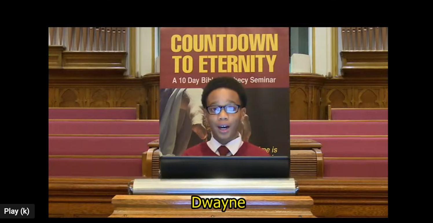 Elementary students lead virtual evangelism series