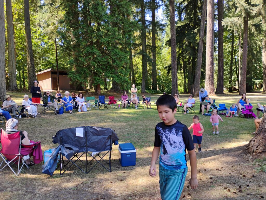 During the warm, dry months, fellowship lunch will be at the picnic area next to the Waterloo Boat Ramp.
