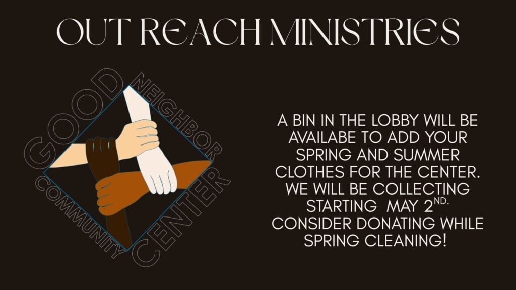 Outreach Ministries Clothing Drive