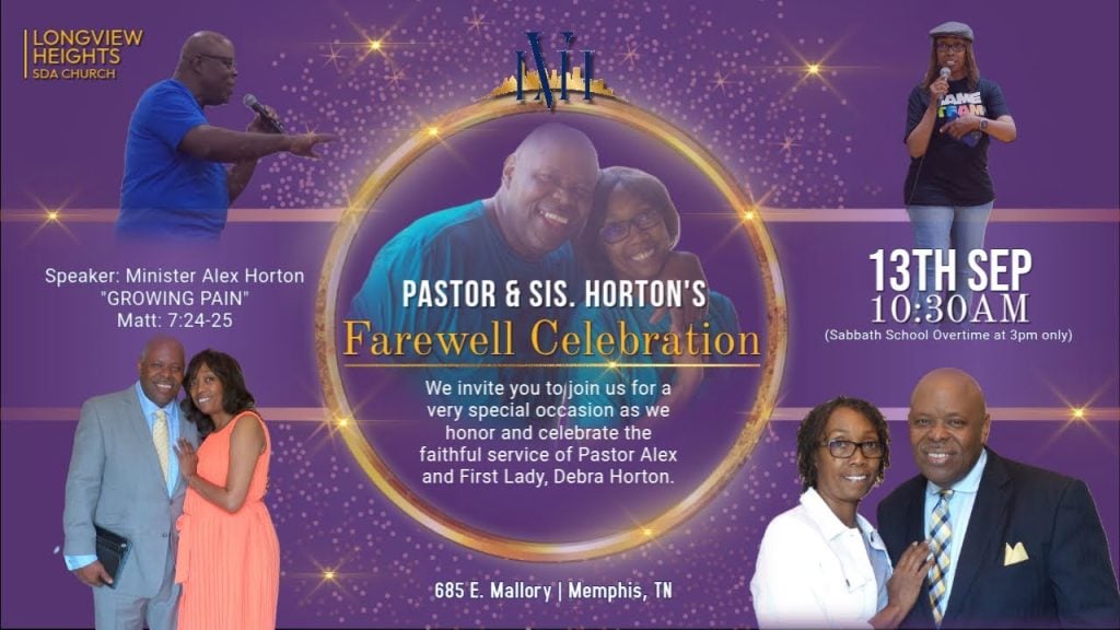 “Growing Pains” Pastor & First Lady Horton Farewell Service 13 Sep 2025
