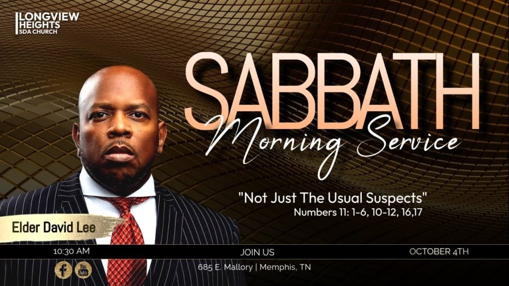 “Not Just The Usual Suspects” Dr. David Lee Longview Heights SDA Church