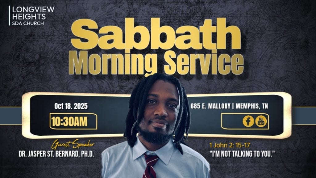 “I’m Not Talking To You” Dr. Jasper St. Bernard  Longview Heights SDA Church 18 Oct. 2025