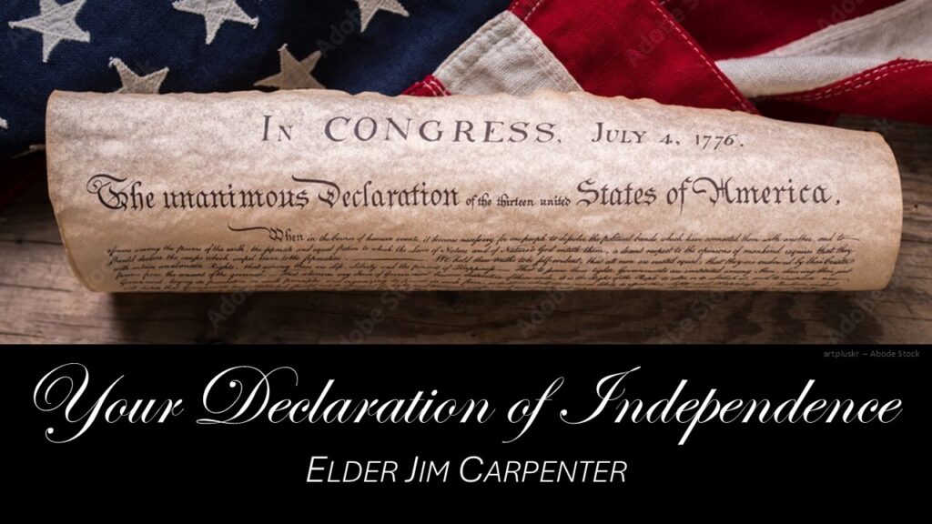 Your Declaration of Independence