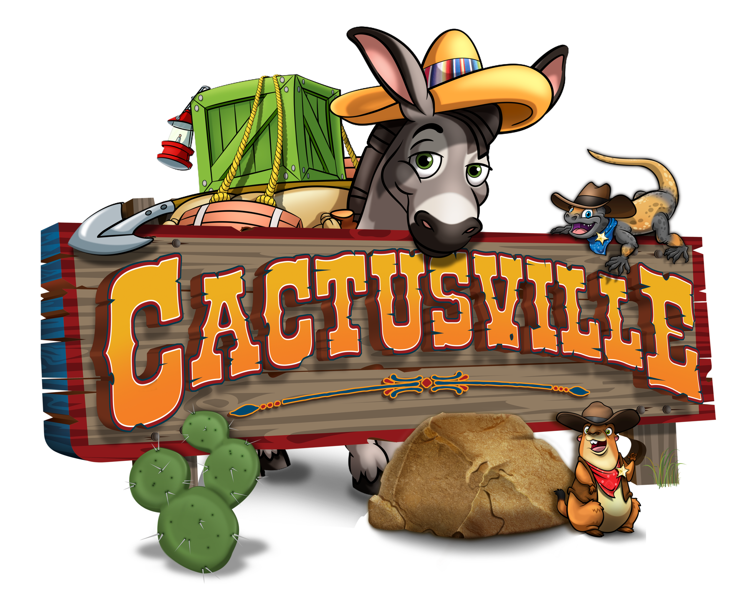 Cactusville Logo- No background PNG