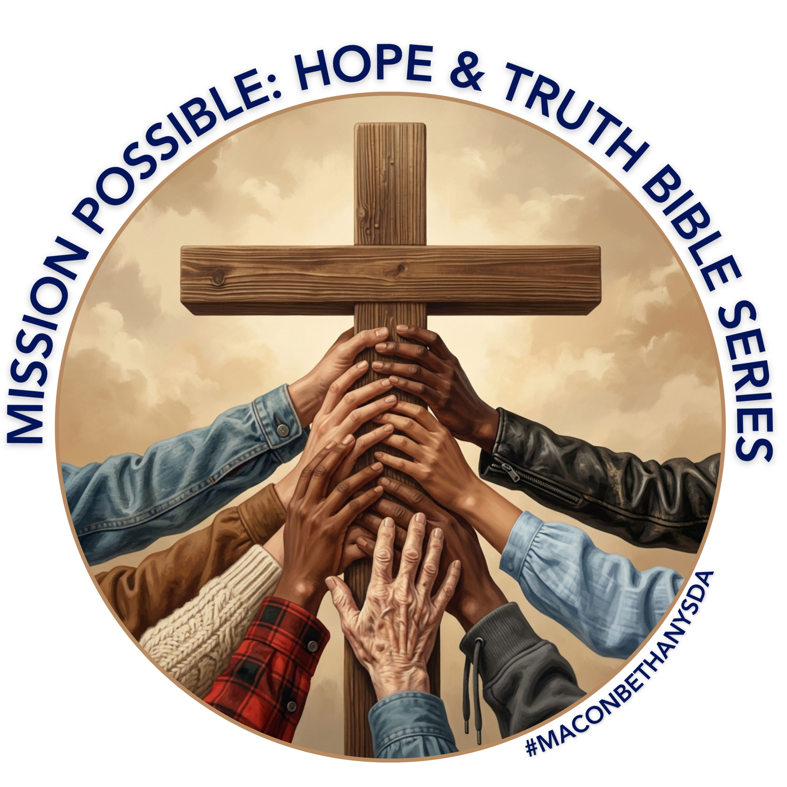 Mission Possible: Hope and Truth Bible Series Logo Navy Words