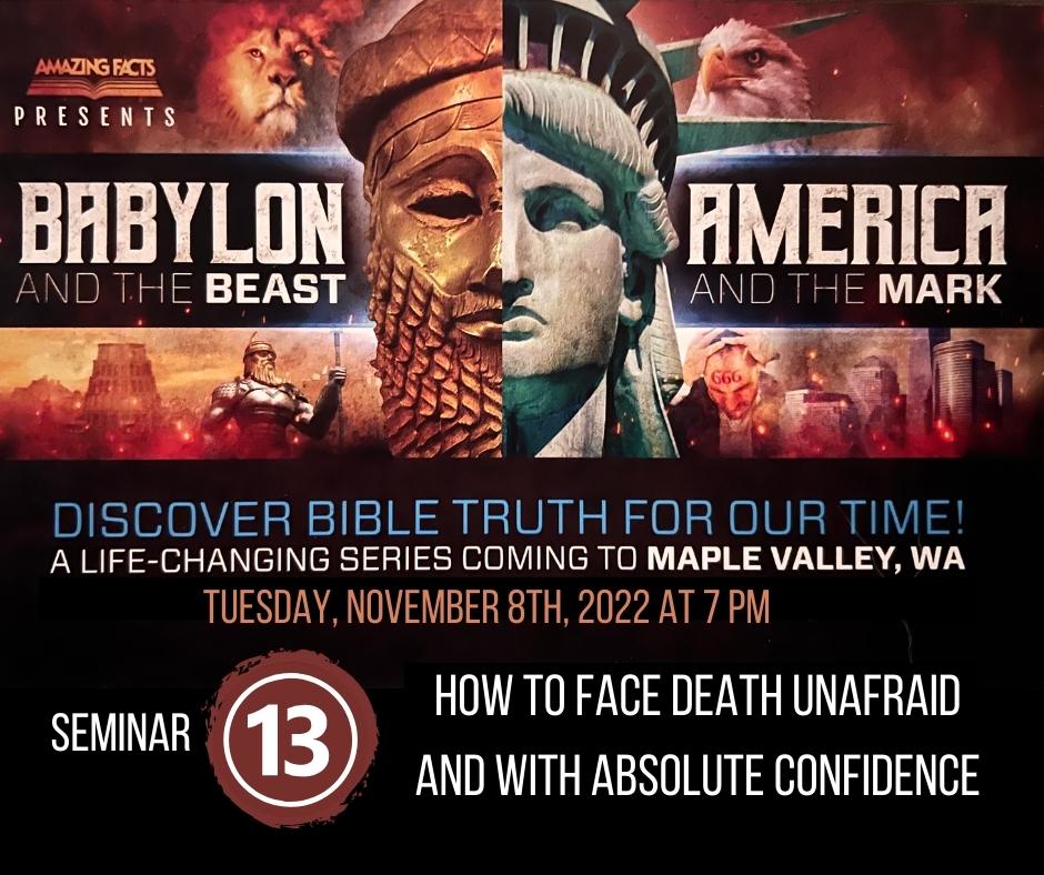How to Face Death Unafraid and with Absolute Confidence