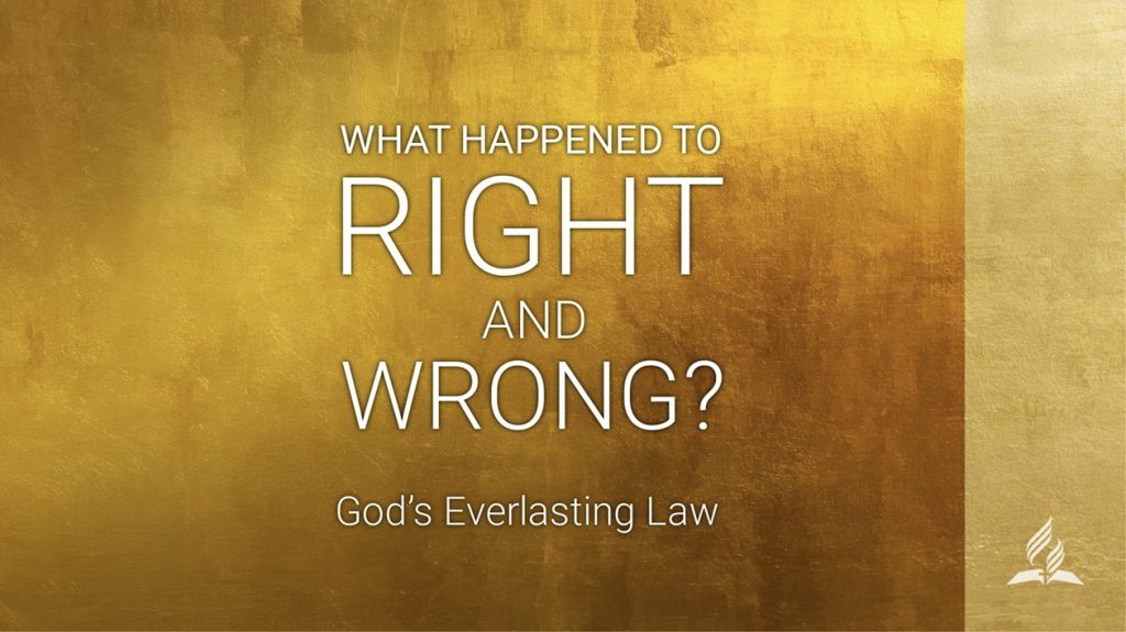 What Happened To Right And Wrong