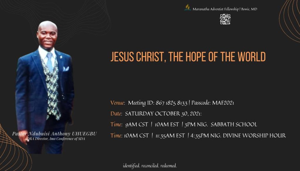 Jesus Christ, The Hope of the World