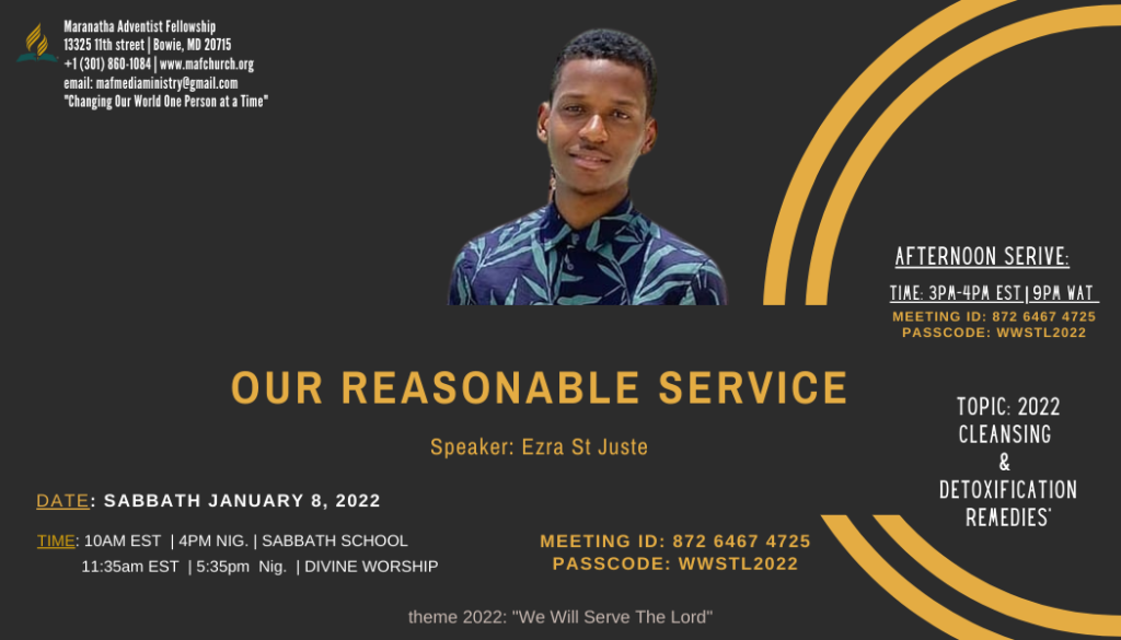 Our Reasonable Service