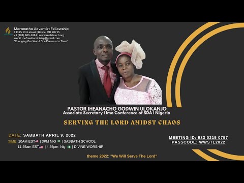 Serving The Lord Amidst Chaos | Pastor Iheanacho Godwin Ulokanjo