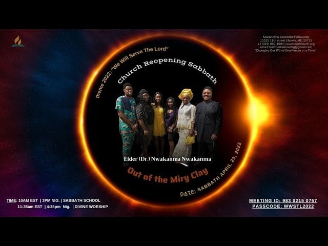 Out of the Miry Clay | Elder (Dr.) Nwakanma Nwakanma