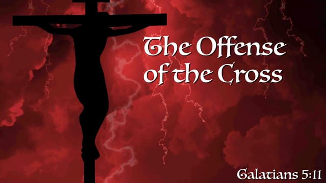 Free of Offense of the Cross