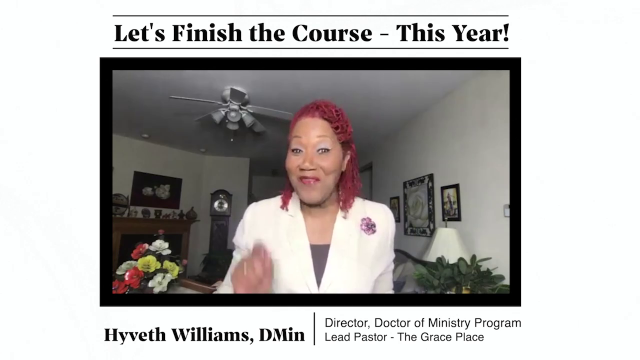 Let’s Finish the Course – This Year!