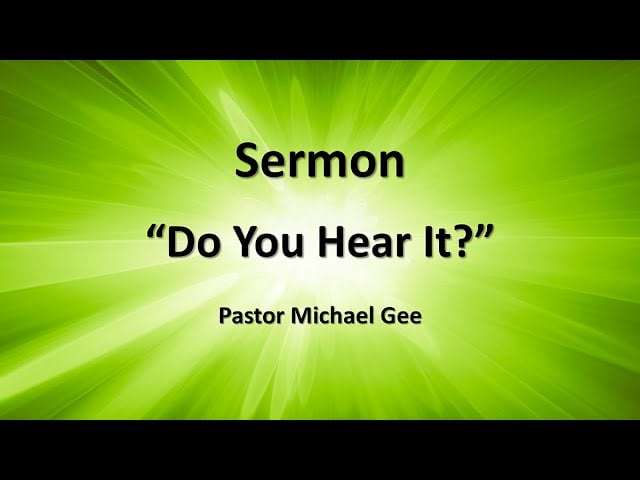 Do You Hear It?