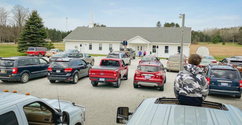 Drive-In Church Service