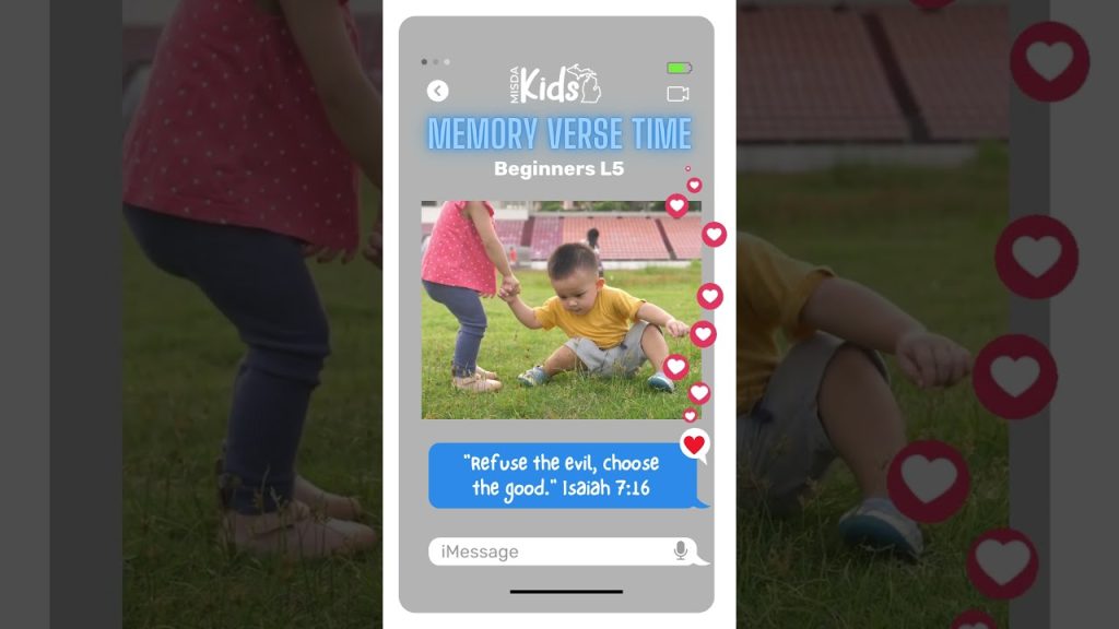 MISDA Kids Memory Verse Time: Isaiah 7:16 Beginners