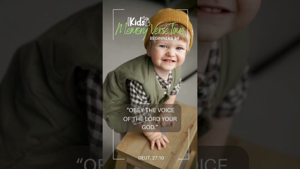 MISDA Kids Memory Verse Time: Beginners Lesson 4 – Michigan Conference