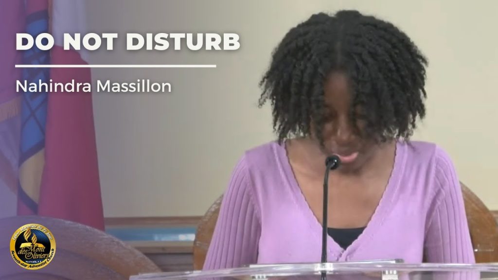 “Do Not Disturb”
