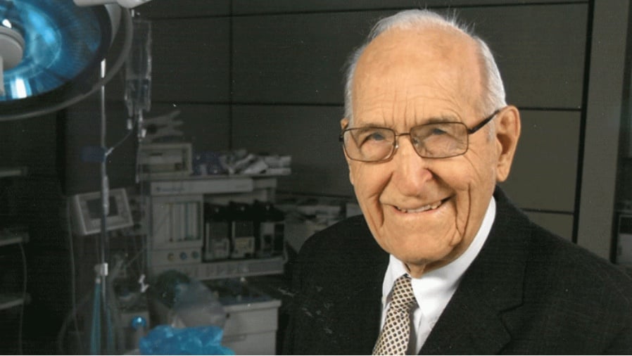 Ellsworth Wareham performs surgery overseas.