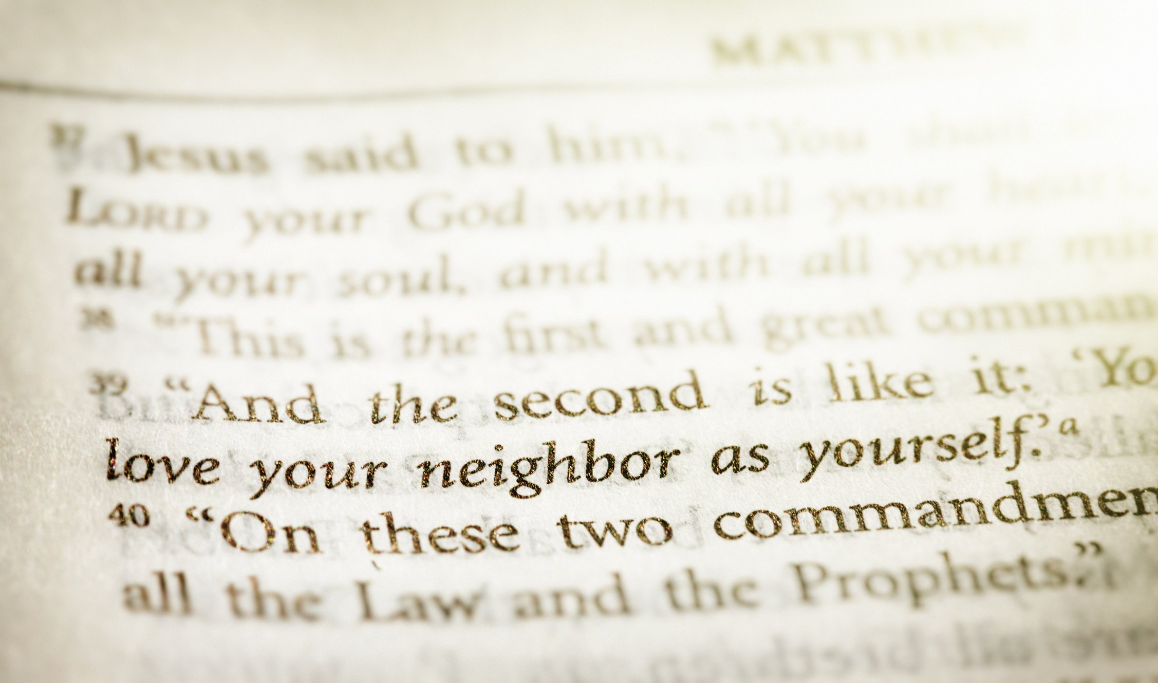 iStock photo of Matthew scripture