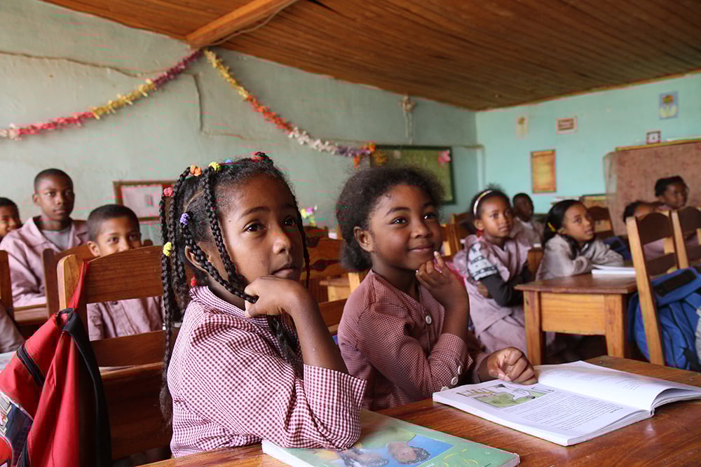 ADRA classroom in Africa