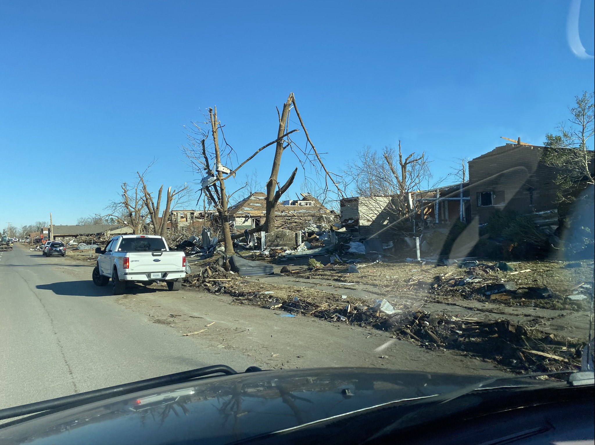 The Kentucky-Tennessee Conference shared this photo of just a small portion of the destruction caused when tornadoes ripped through several U.S. states on Dec. 10-11, 2021, with much of worst damage evident in Kentucky. Photo from the Kentucky-Tennessee Conference Facebook page.