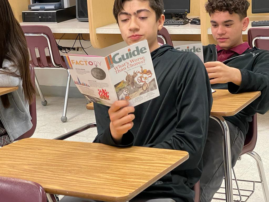 students at calexico mission school reading guide