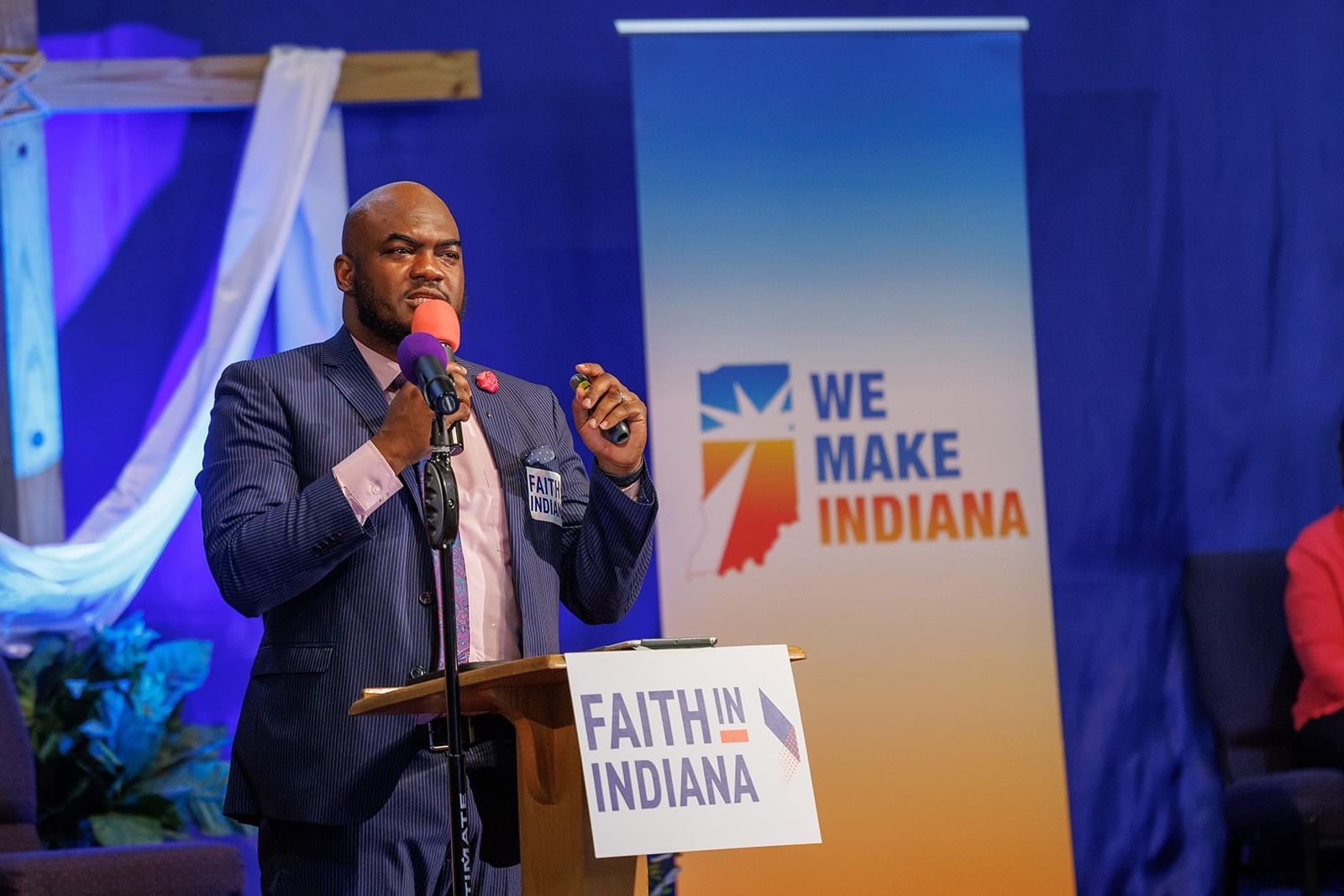 "There are people in our city and our state who are dealing with mental health issues and substance abuse, and we want them to know we care," says Claval Hunter who pastors the South Bend Berean Church.