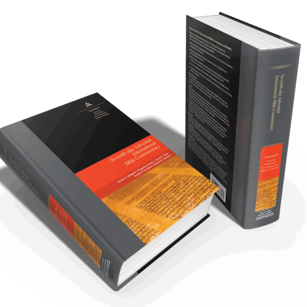 A photo of volume 6 of the new Seventh-day Adventist International Bible Commentary.