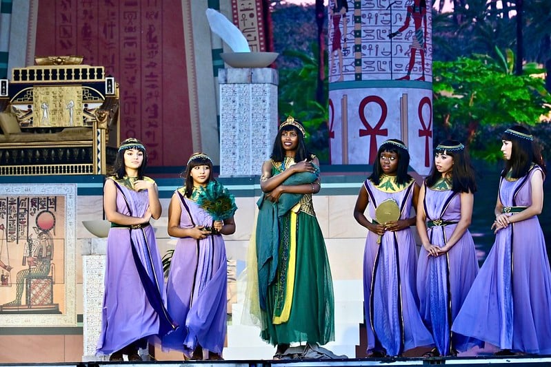 Moses drama presentation for the community of Gillette, Wyoming shows Egyptian women