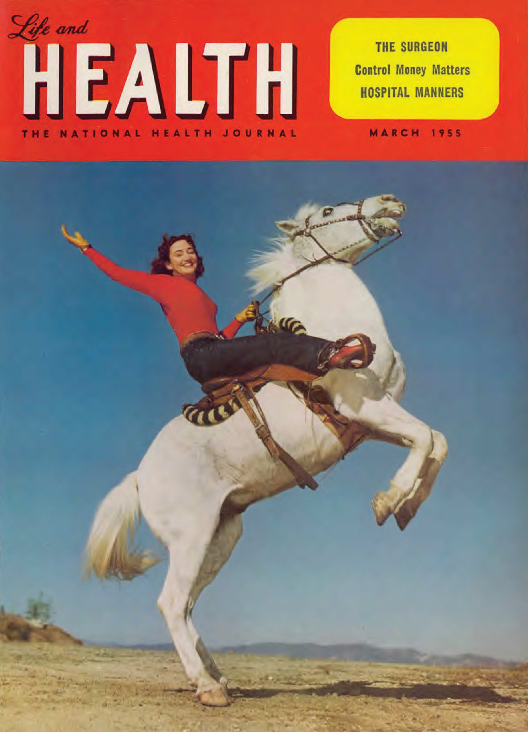 Vibrant Life magazine cover from March 1955