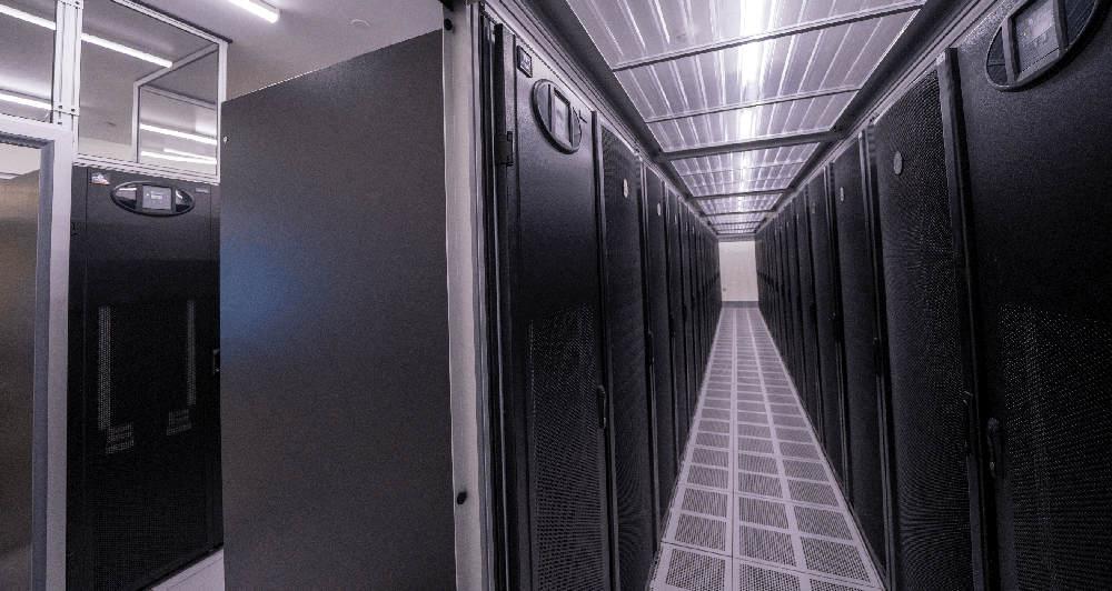 Image of the NADcloud data center. Photo courtesy of Eric Claus