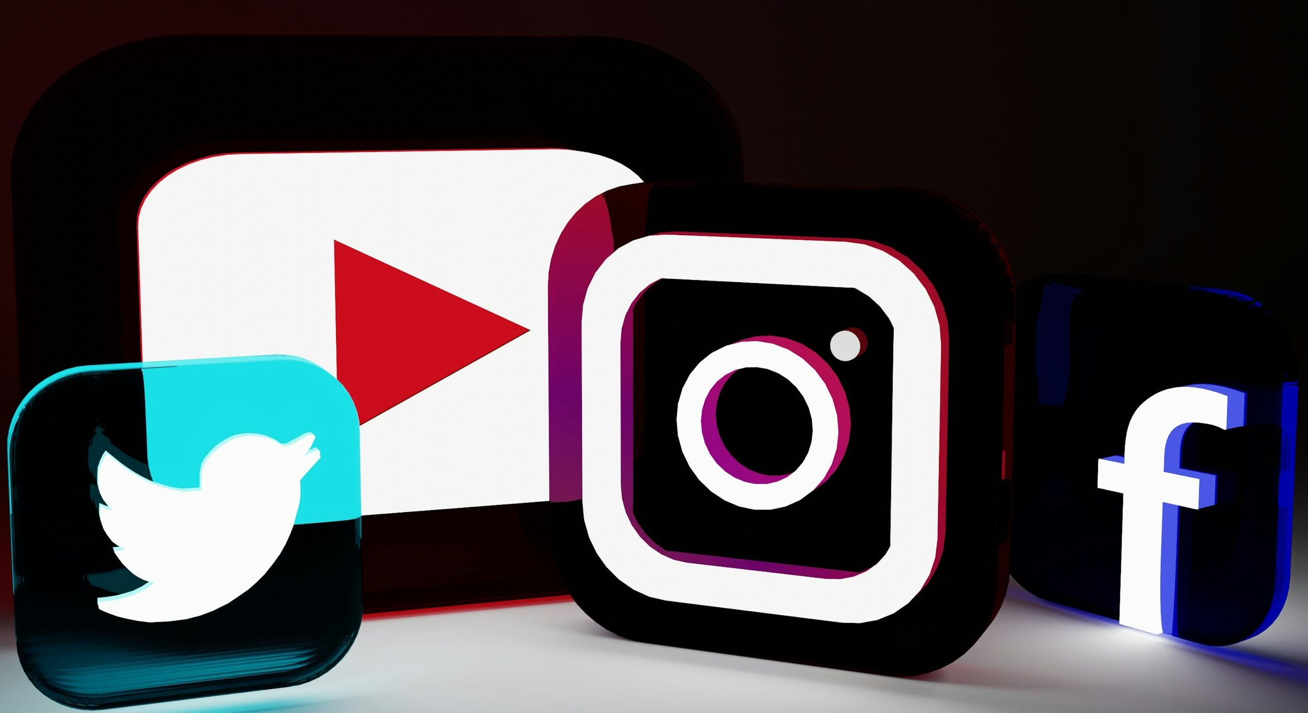 a group of different types of social media logos