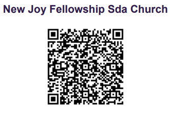 Zelle QR code for giving to New Joy Fellowship at NJFGive@gmail.com.
