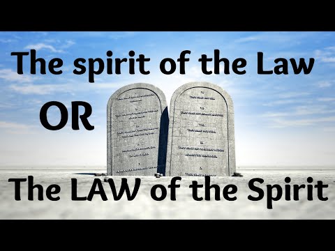 The Letter of the Law vs The Spirit of the Law