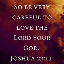Be Very Careful to Love the Lord