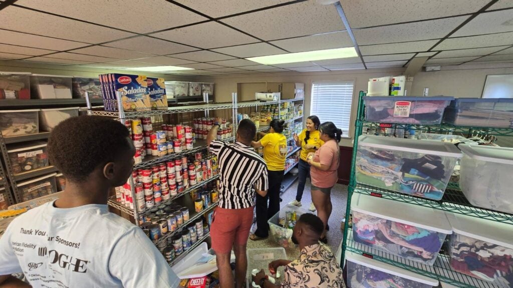 Adventist Community Services: Sorting food donations for our community.
