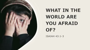 What in the World Are You Afraid Of?