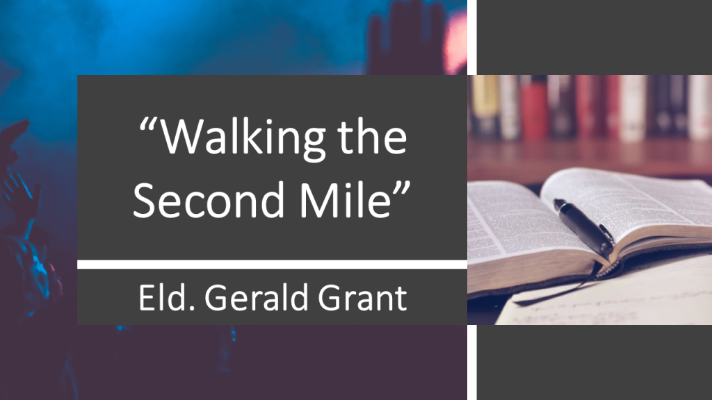 Walking the Second Mile