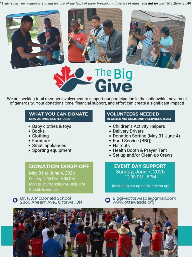 The Big Give Donation Drive | May 31 & June 1-4