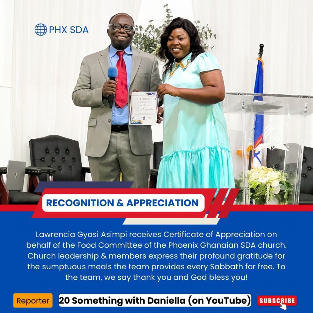 Sabbath Highlight – Recognition & Appreciation 