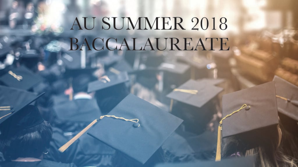 AU Summer 2018 Baccalaureate episode artwork