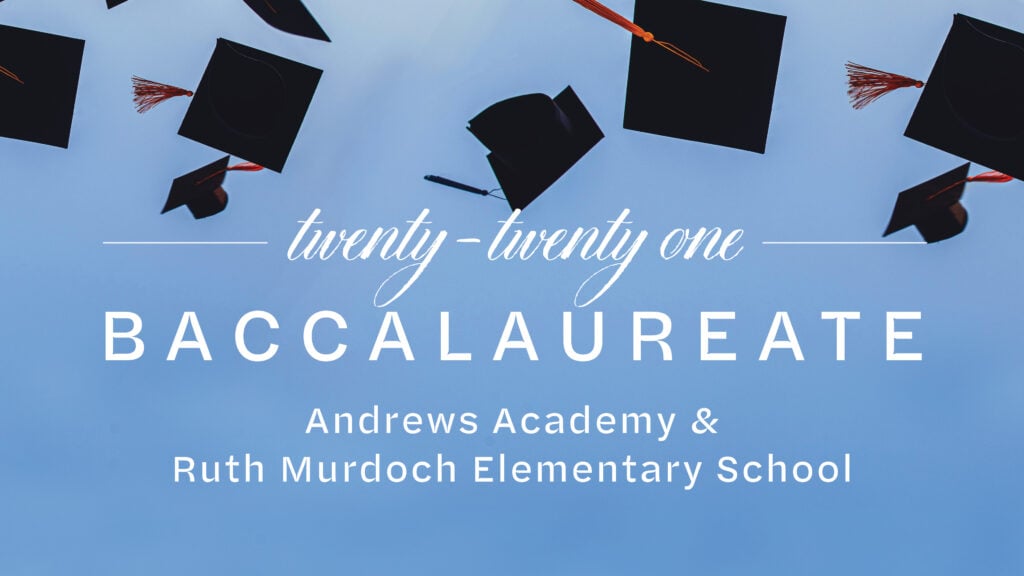 Andrews Academy 2021 Baccalaureate episode artwork