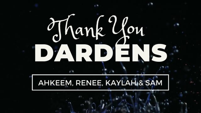 Farewell Ceremony for Ahkeem Darden