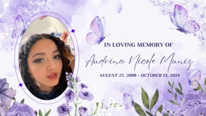 Memorial Service for Audrina Muniz