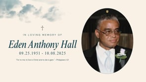 Memorial Service for Eden Hall