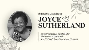 Joyce Sutherland Memorial Service